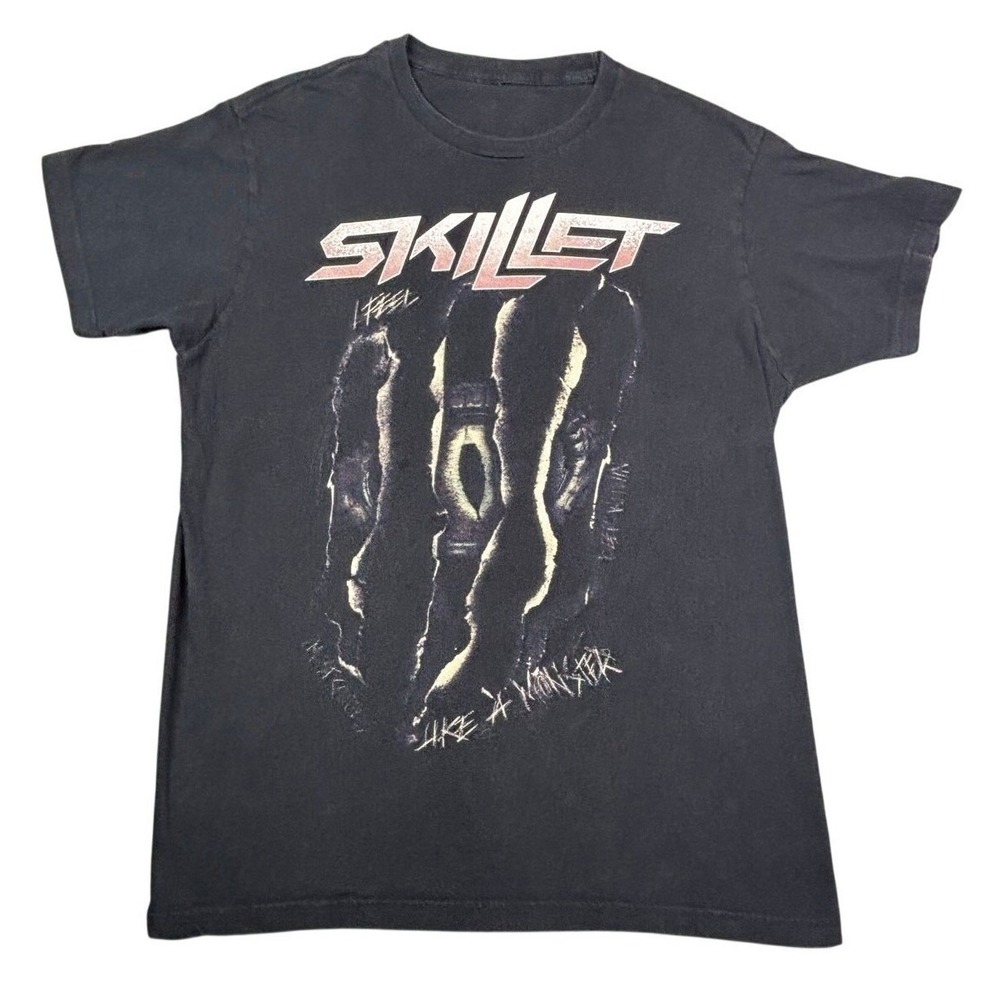 Skillet Band T-Shirt Mens Medium Black I Feel Like A Monster Graphic Rock Tee